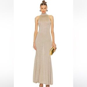 Ronny Kobo Arlo Knit Dress in Champagne size S